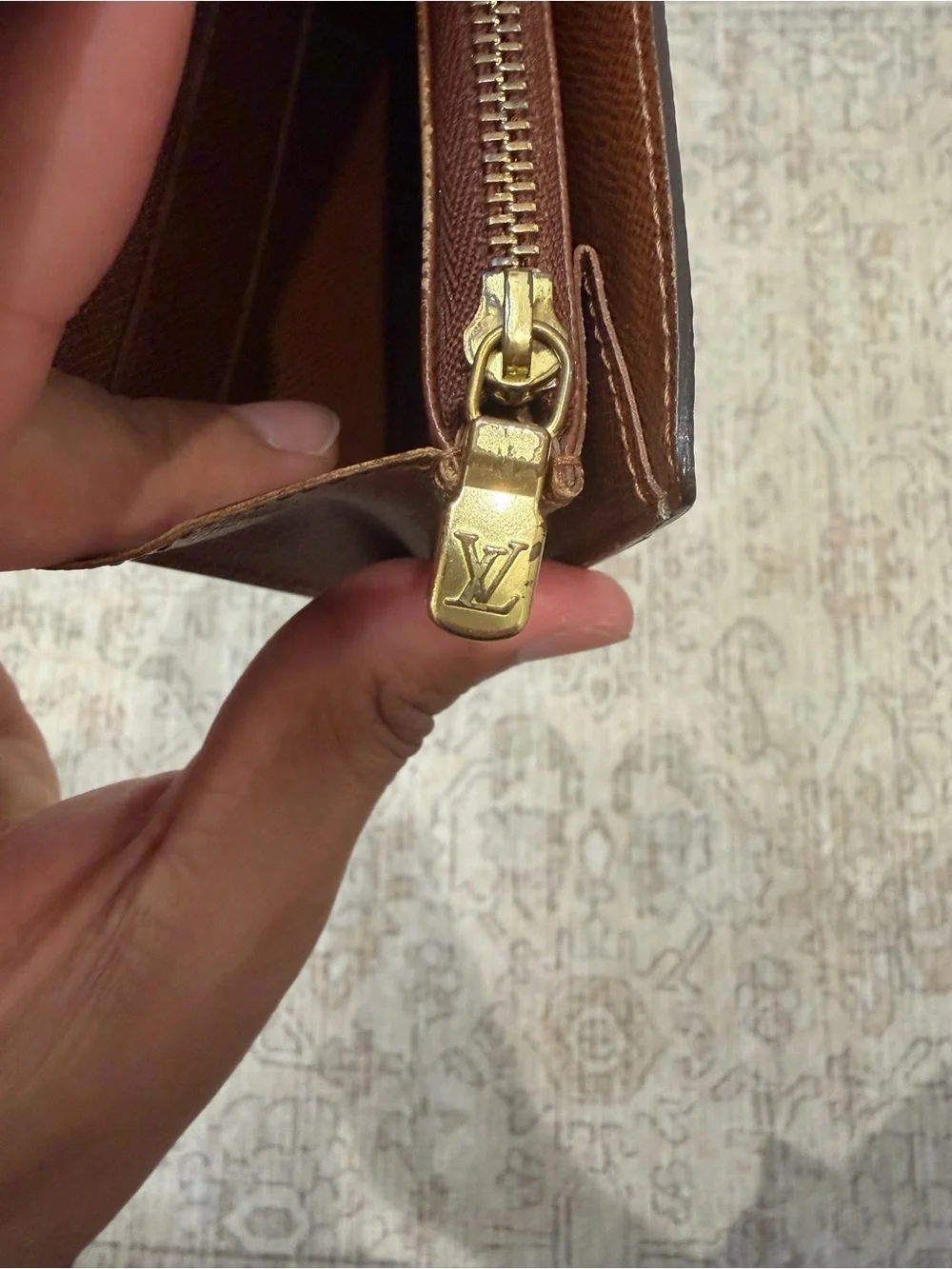 Louis Vuitton Monogram Continental Wallet - Dark Brown with Gold Snap - Picture 12 of 14
